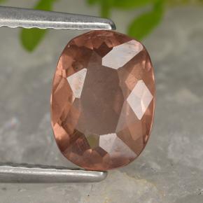 Granato malese naturale rosa da 1,60 ct, taglio a cuscino, VS
