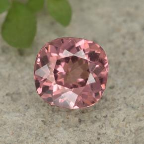 Granato malese naturale rosa da 0,78 ct, taglio a cuscino, VS