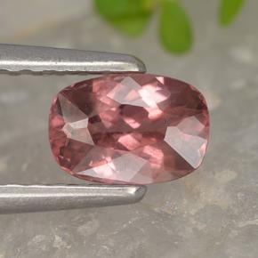 Granato malese Rosa scuro naturale da 0.64 ct, Taglio a cuscino, VS