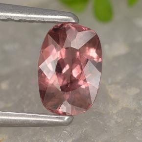 Granato malese Rosa scuro naturale da 0.64 ct, Taglio a cuscino, VS