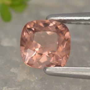 Granato malese naturale rosa da 0,68 ct, taglio a cuscino, VS