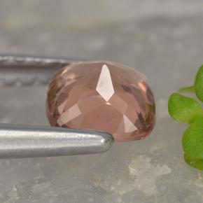 Granato malese naturale rosa da 0,68 ct, taglio a cuscino, VS