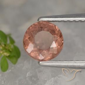 Granato malese rosa lampone naturale da 1.10 ct, Rotondo, VS