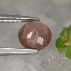Granato malese rosa lampone naturale da 1.10 ct, Rotondo, VS