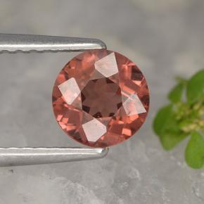 Granato malese naturale rosa da 1,09 ct, taglio rotondo, VVS-VS