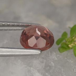 Granato malese naturale rosa da 1,09 ct, taglio rotondo, VVS-VS