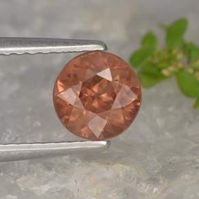 Granato malese Rosa arancio naturale da 1.04 ct, Taglio rotondo, VS