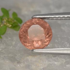 Granato malese naturale rosa da 1,22 ct, taglio rotondo, VS