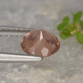 Granato malese naturale rosa da 1,22 ct, taglio rotondo, VS