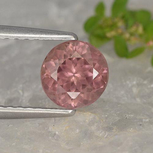Granato malese Rosa scuro naturale da 1.06 ct, Taglio rotondo, VS