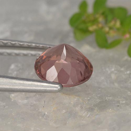Granato malese Rosa scuro naturale da 1.06 ct, Taglio rotondo, VS