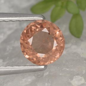 Granato malese naturale rosa da 0,70 ct, taglio rotondo, VS