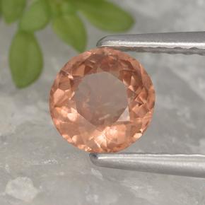 Granato malese naturale rosa da 0,70 ct, taglio rotondo, VS
