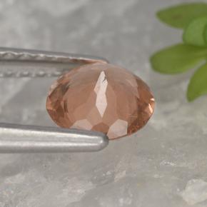 Granato malese naturale rosa da 0,70 ct, taglio rotondo, VS