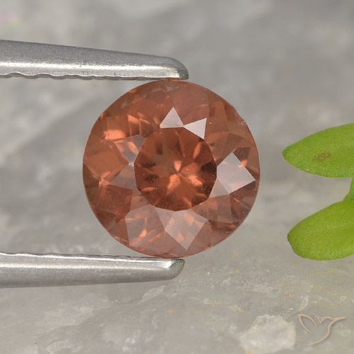 0.83ct Naturale rosa lampone Granato malese, Rotondo, VS