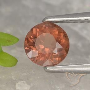 Granato malese rosa lampone naturale da 0.83 ct, Rotondo, VS