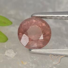 Granato malese Rosa medio naturale da 0.82 ct, Rotondo, VS