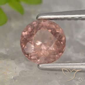 Granato malese Rosa medio naturale da 0.84 ct, Rotondo, VS