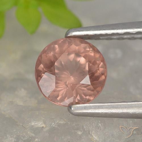 Granato malese Rosa medio naturale da 0.78 ct, Rotondo, VS
