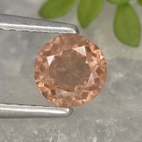 Granato malese naturale rosa da 0,61 ct, taglio rotondo, VS