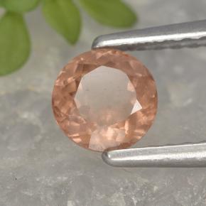 Granato malese naturale rosa da 0,61 ct, taglio rotondo, VS