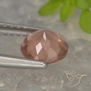 Granato malese Rosa medio naturale da 0.98 ct, Rotondo, VS