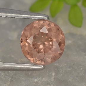 Granato malese naturale rosa da 0,87 ct, taglio rotondo, VS