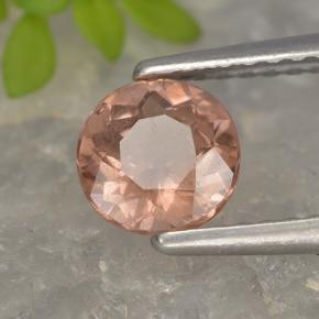 Granato malese naturale rosa da 0,87 ct, taglio rotondo, VS