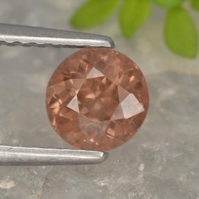 Granato malese Rosa scuro naturale da 0.98 ct, Taglio rotondo, VS