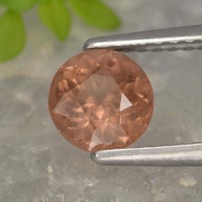 Granato malese Rosa scuro naturale da 0.98 ct, Taglio rotondo, VS