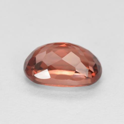 Granato malese naturale rosso da 0,76 ct, taglio a cuscino, VVS-VS