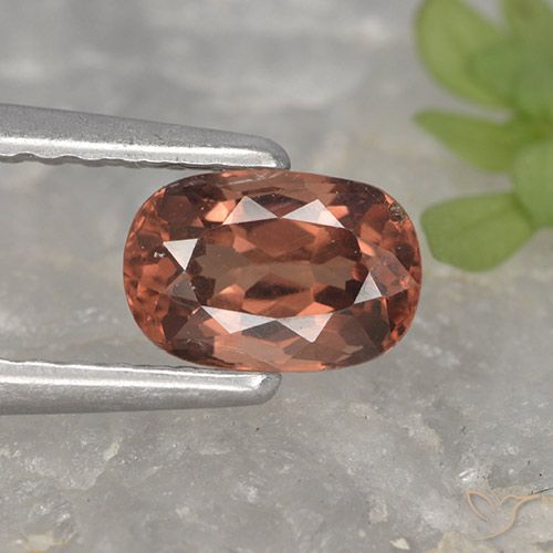 0.79ct Naturale Rosso rosa scuro Granato malese, Cuscino, VVS-VS