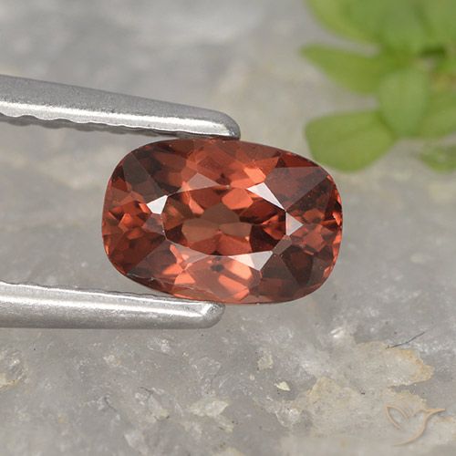 0.72ct Naturale Rosso Cremisi Profondo Granato malese, Cuscino, VVS-VS