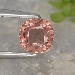 Granato malese naturale rosa da 0,58 ct, taglio a cuscino, VVS-VS