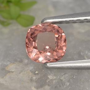 Granato malese naturale rosa da 0,58 ct, taglio a cuscino, VVS-VS