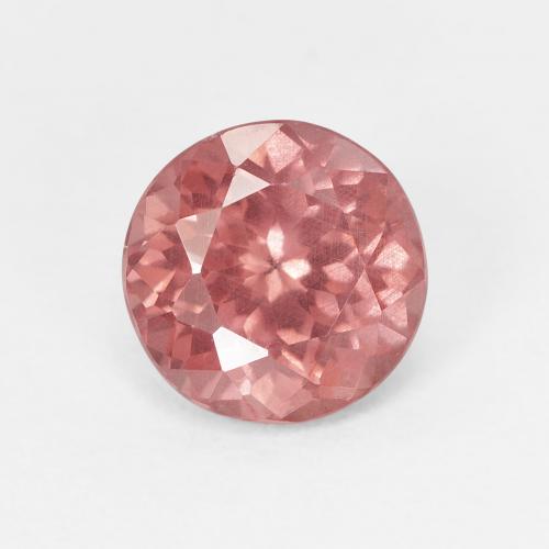 Granato malese Rosa medio naturale da 1.70 ct, Taglio rotondo, VS