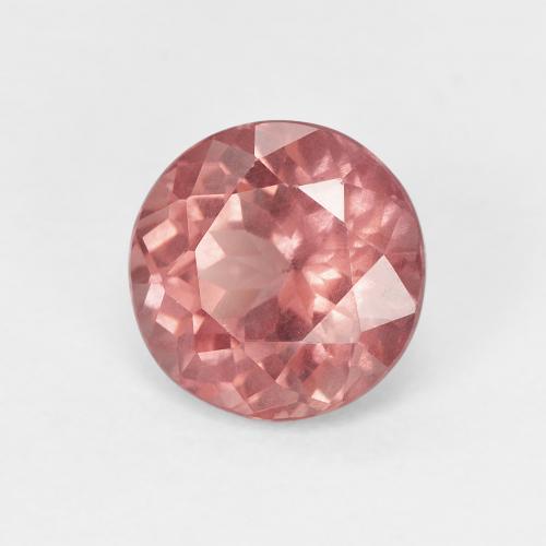 Granato malese Rosa medio naturale da 1.70 ct, Taglio rotondo, VS