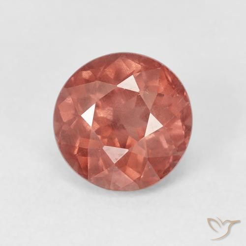 1.86ct Naturale Rosa rossastra Granato malese, Rotondo, VS, Photo A