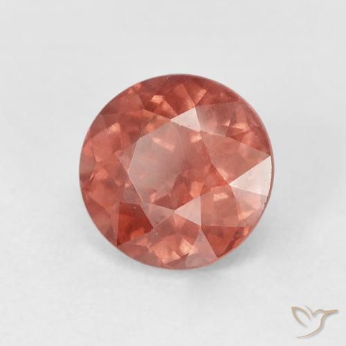 Granato malese Rosa rossastra naturale da 1.86 ct, Rotondo, VS