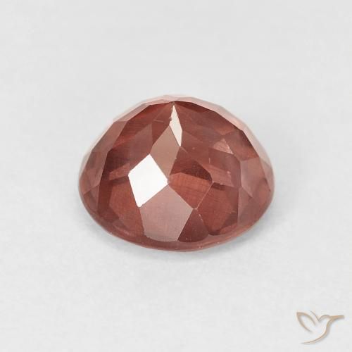 Granato malese Rosa rossastra naturale da 1.86 ct, Rotondo, VS
