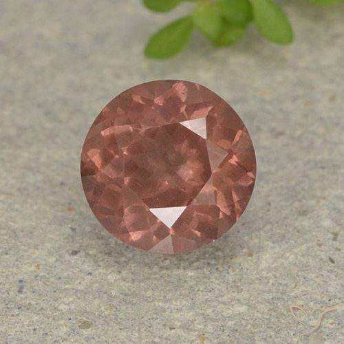 1.81ct Naturale Rosa medio Granato malese, Rotondo, VS