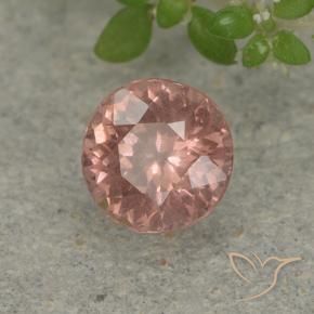 Granato malese Rosa medio naturale da 0.68 ct, Rotondo, VS