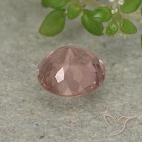 Granato malese Rosa medio naturale da 0.68 ct, Rotondo, VS