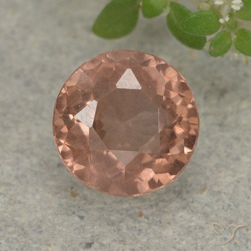 0.93ct Naturale Pompelmo Rosa Granato malese, Rotondo, VS