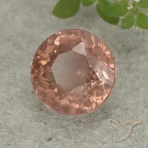Granato malese Pompelmo Rosa naturale da 0.93 ct, Rotondo, VS
