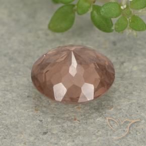 Granato malese Pompelmo Rosa naturale da 0.93 ct, Rotondo, VS
