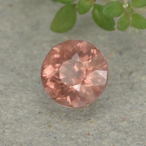 Granato malese naturale rosa da 0,58 ct, taglio rotondo, VS