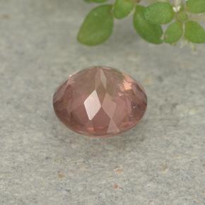 Granato malese naturale rosa da 0,58 ct, taglio rotondo, VS