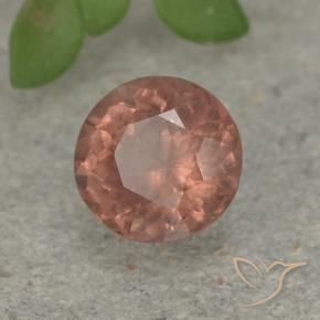 Granato malese Rosa medio naturale da 0.81 ct, Rotondo, VS