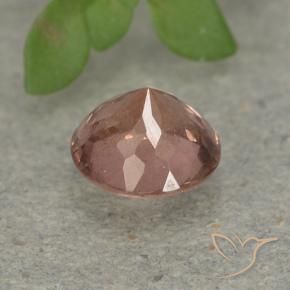 Granato malese Rosa medio naturale da 0.81 ct, Rotondo, VS
